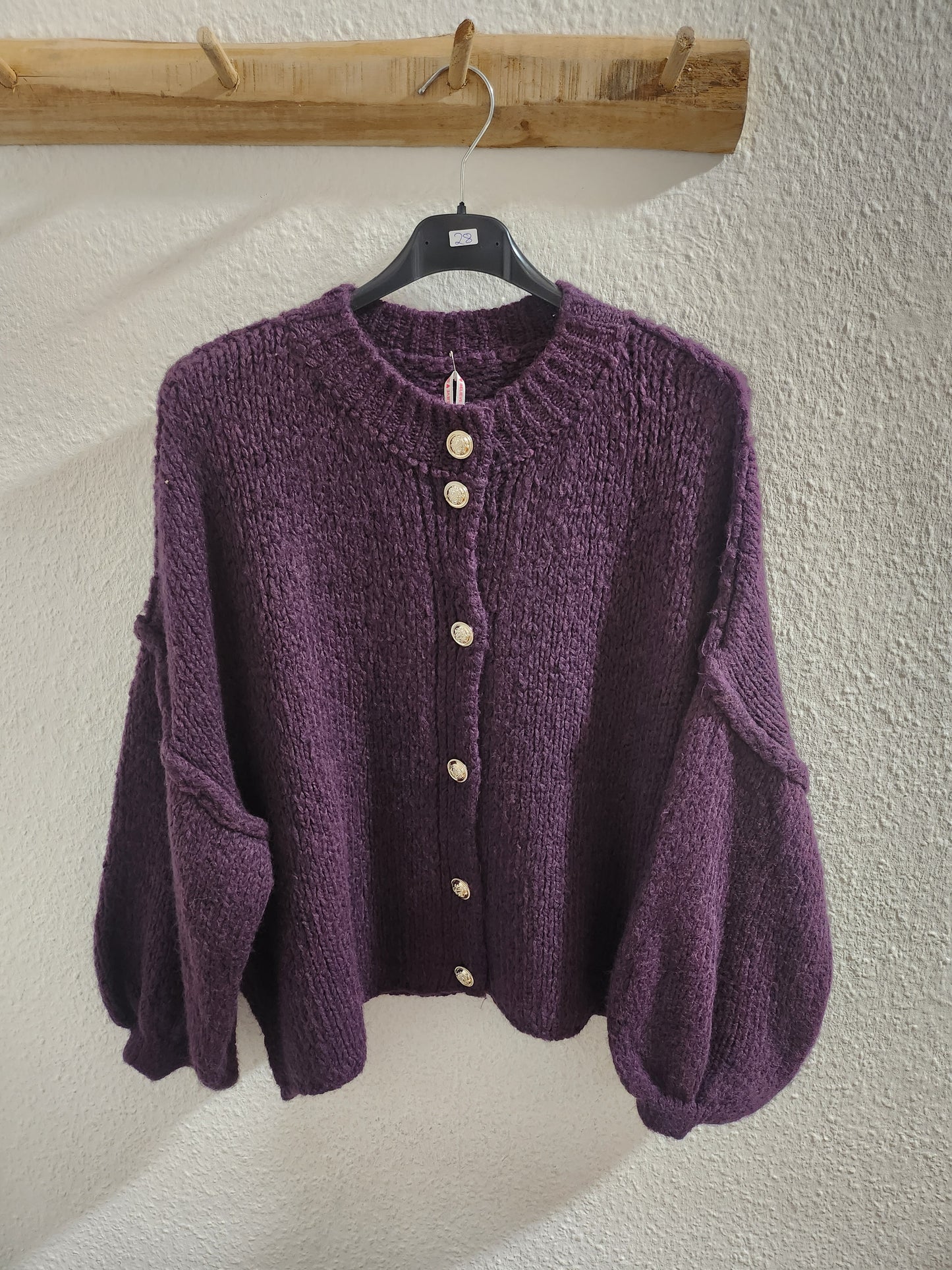 Strickjacke kurz